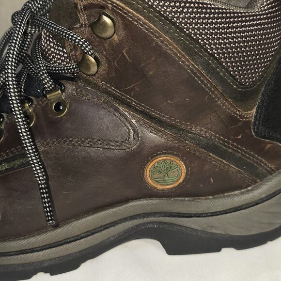 Timberland Women’s Waterproof Leather Hiking Boots 7.5W Brown Anti-Fatigue Trail - Picture 3 of 9